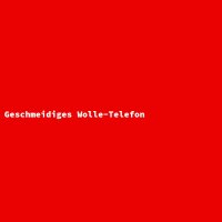 Geschmeidiges Wolle-Telefon