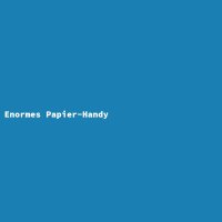 Enormes Papier-Handy