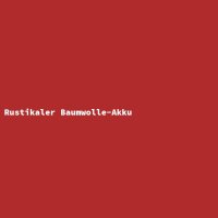 Rustikaler Baumwolle-Akku