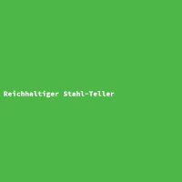 Reichhaltiger Stahl-Teller