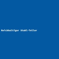 Reichhaltiger Stahl-Teller