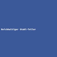 Reichhaltiger Stahl-Teller
