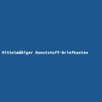 Mittelm&auml;&szlig;iger Kunststoff-Briefkasten