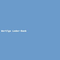Wertige Leder-Bank