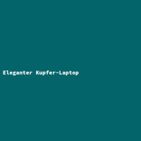 Eleganter Kupfer-Laptop
