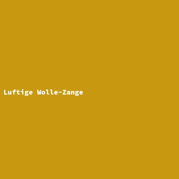 Luftige Wolle-Zange