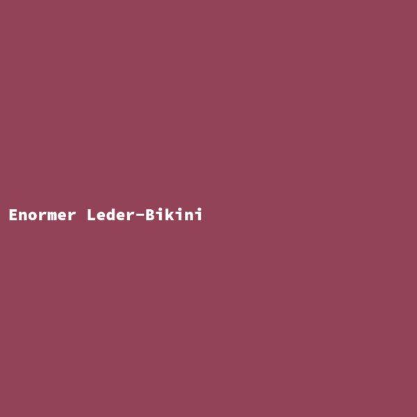 Enormer Leder-Bikini