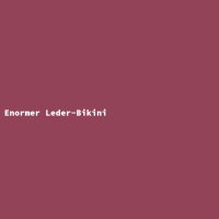 Enormer Leder-Bikini