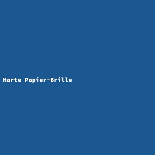Harte Papier-Brille