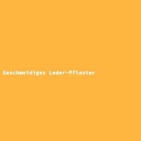 Geschmeidiges Leder-Pflaster