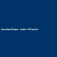 Geschmeidiges Leder-Pflaster