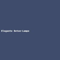Elegante Beton-Lampe