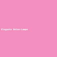 Elegante Beton-Lampe