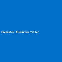 Eleganter Aluminium-Teller
