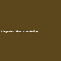 Eleganter Aluminium-Teller