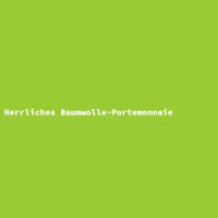 Herrliches Baumwolle-Portemonnaie