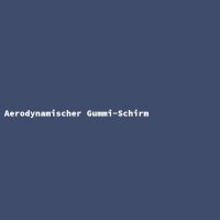 Aerodynamischer Gummi-Schirm