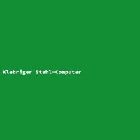 Klebriger Stahl-Computer