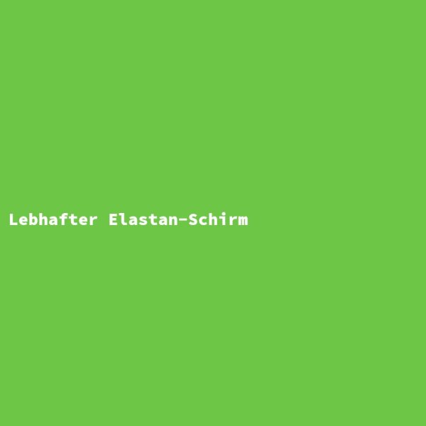 Lebhafter Elastan-Schirm
