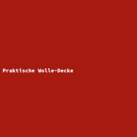 Praktische Wolle-Decke