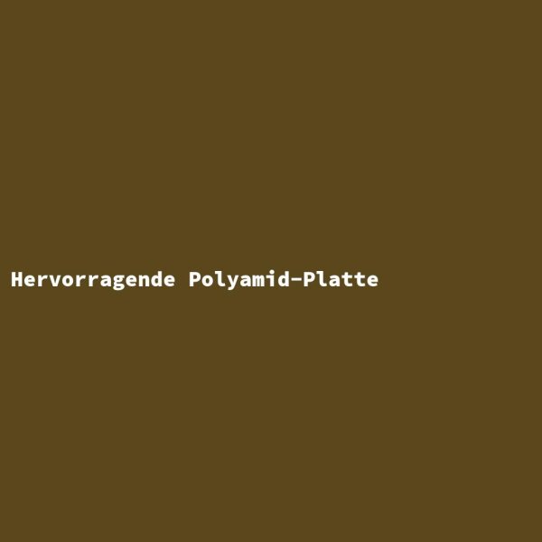 Hervorragende Polyamid-Platte