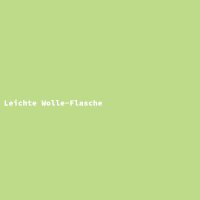 Leichte Wolle-Flasche