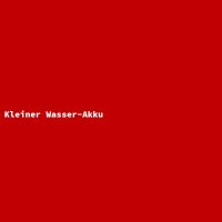 Kleiner Wasser-Akku