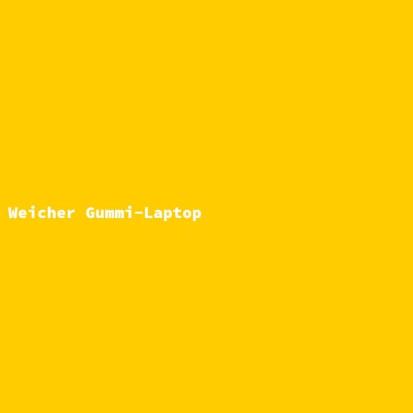 Weicher Gummi-Laptop