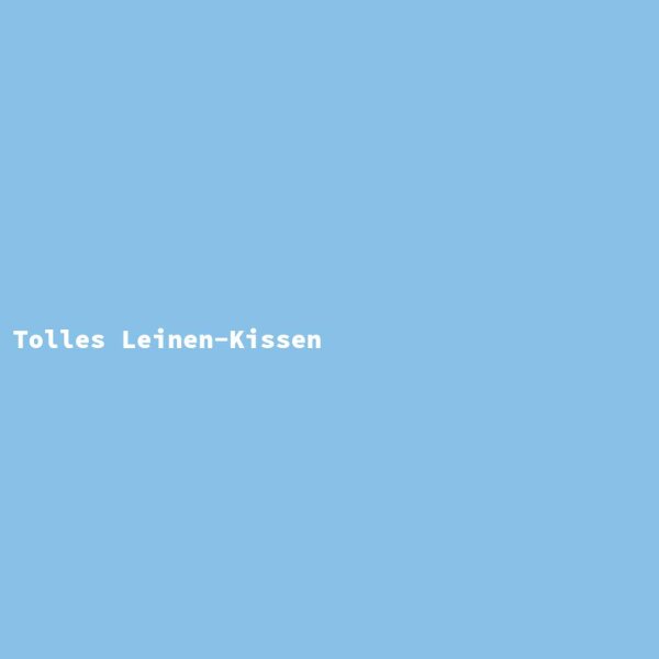 Tolles Leinen-Kissen