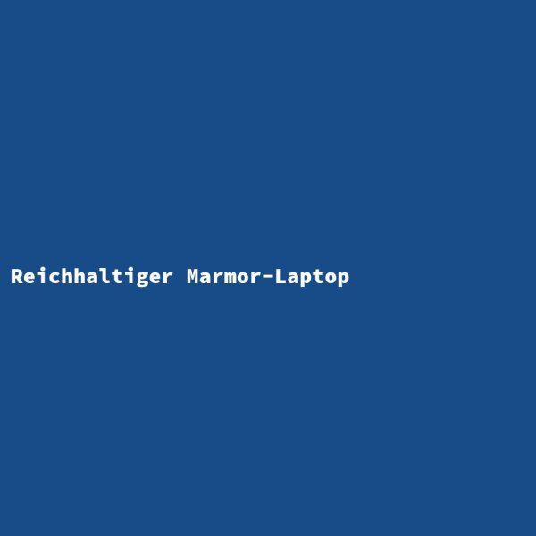 Reichhaltiger Marmor-Laptop