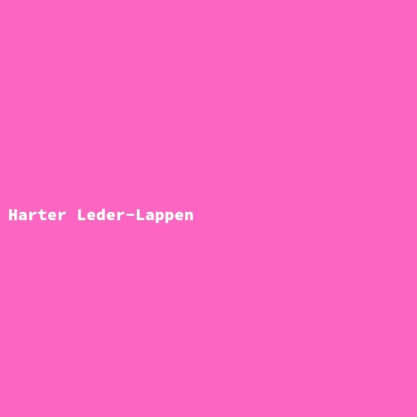 Harter Leder-Lappen