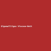 Eigenwilliges Viscose-Bett