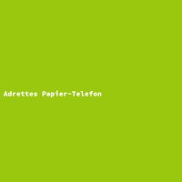 Adrettes Papier-Telefon