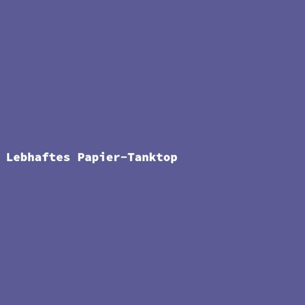 Lebhaftes Papier-Tanktop