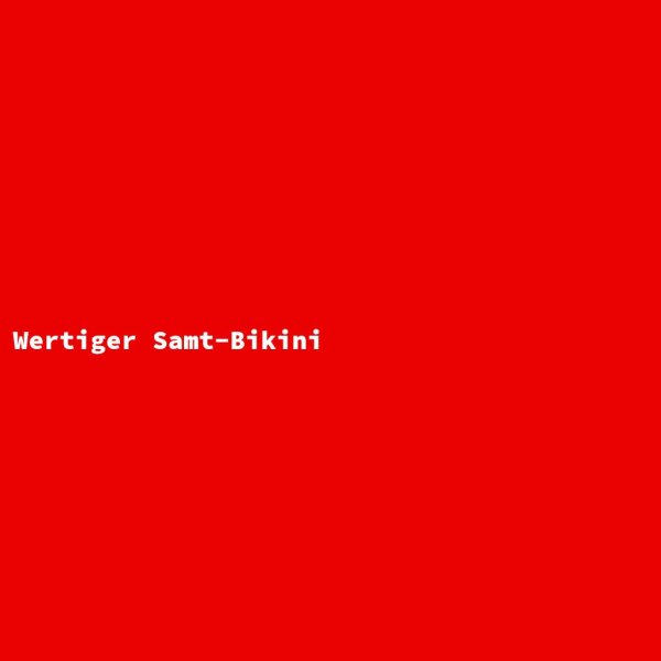 Wertiger Samt-Bikini