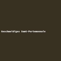 Geschmeidiges Samt-Portemonnaie