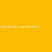 Unterhaltsamer Aluminium-Schirm