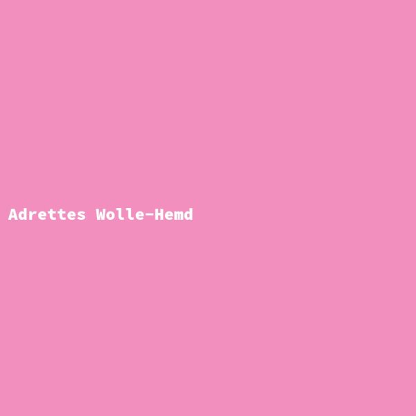 Adrettes Wolle-Hemd